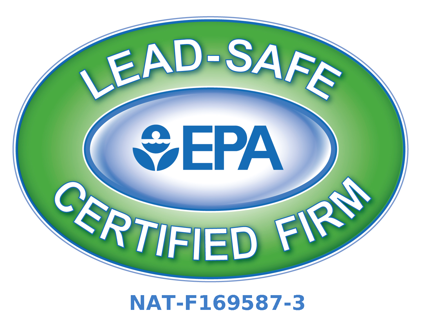EPA Lead-Safe Certified Firm — NAT-F169587-3